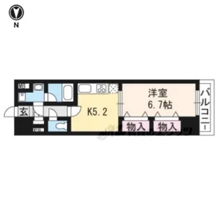 アーバネックス室町【5階】の間取り