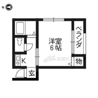 佐脇天王町ハイツ【2号室】の間取り