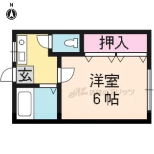 羽賀荘グリーンハウス?号館【2-C号室】の間取り