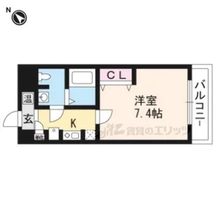 エスクレア出町柳【405号室】の間取り