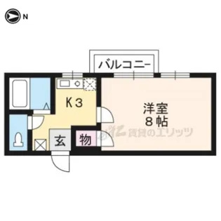 KITAKI荘【205号室】の間取り