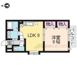 Ulupua小野【102号室】の間取り