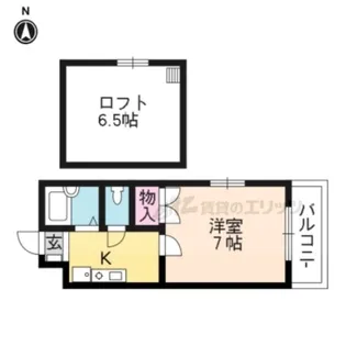 ピュアホーク【201号室】の間取り