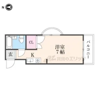 アークハイツ城南宮【3階】の間取り