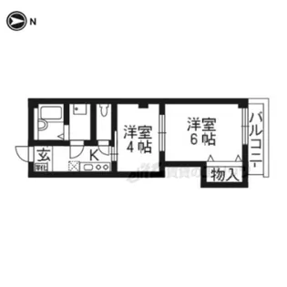 晃洋園【501号室】の間取り