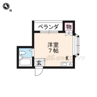 パビヨン南草津?【105号室】の間取り