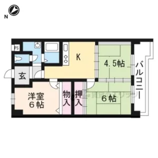 ウイング21【4階】の間取り