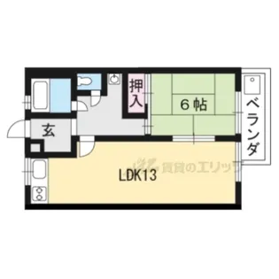 ニューシャルマン【102号室】の間取り