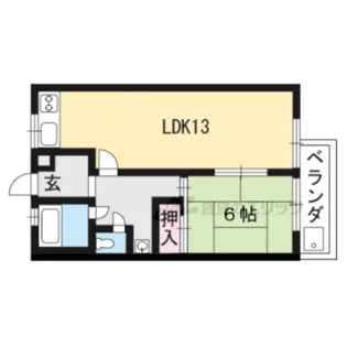 ニューシャルマン【201号室】の間取り