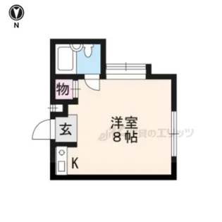 サンローラン北大路【202号室】の間取り