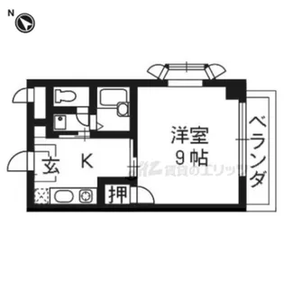 PURE CRYSTAL【303号室】の間取り