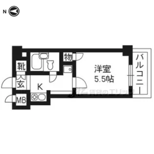 ホーユウコンフォルト京都伏見【402号室】の間取り