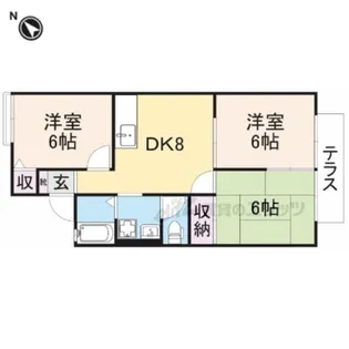 鹿芳館【2階】の間取り