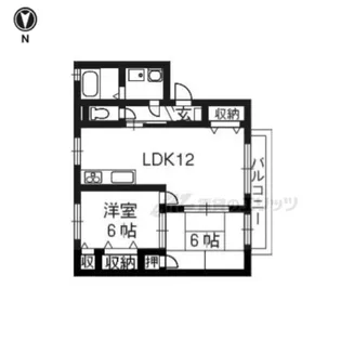 メゾンドール榮【2階】の間取り