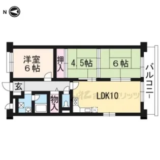 ドムス岩倉【204号室】の間取り