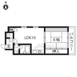 ウイングシティ西洞院【505号室】の間取り