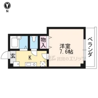 NEST・6【201号室】の間取り