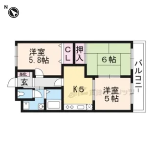 サンクリエイトムネ【2階】の間取り