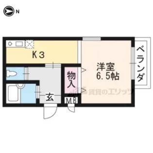 1Kの間取り画像