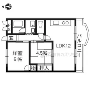 岡崎グランドハイツ【205号室】の間取り