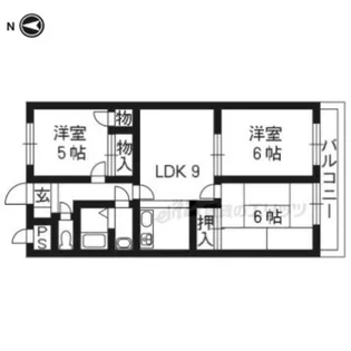 厚積レークサイド【401号室】の間取り