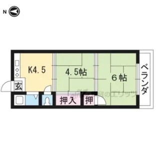 コーポ宝【205号室】の間取り