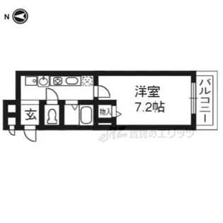 シティコート丸太町【5階】の間取り