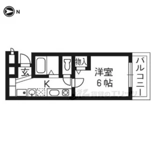 シティコート丸太町【5階】の間取り