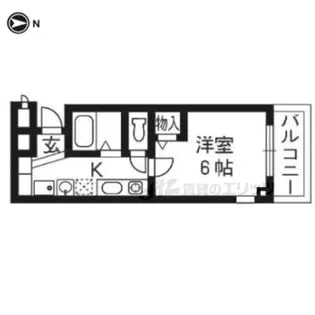 シティコート丸太町【4階】の間取り