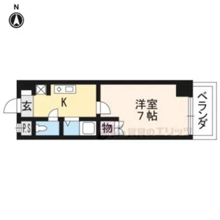 ボンネール葵【701号室】の間取り