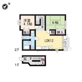 シャルマンフルール?・?【2階】の間取り