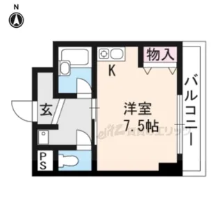 倶楽部ハウスK【305号室】の間取り