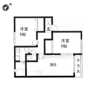 ラ・ショコラ【1階】の間取り