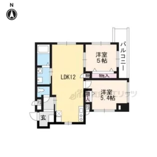 FOREST HILL【100号室】の間取り