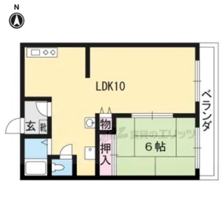 レグルスコート【102号室】の間取り