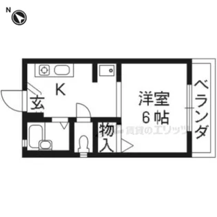 フレグランス岡【201号室】の間取り