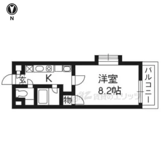 ソーシア桂【401号室】の間取り