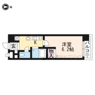 SHICATA SIX BLDG【8階】の間取り