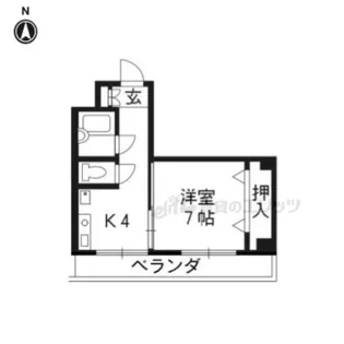 ロマネスク京都丹波口【202号室】の間取り