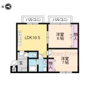 アネックス久我の杜【2階】の間取り