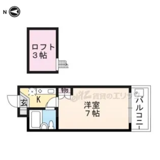 CIEUX京都【405号室】の間取り