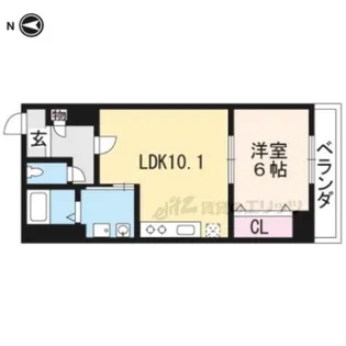 向島ビル【102号室】の間取り
