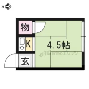 若竹荘【15号室】の間取り