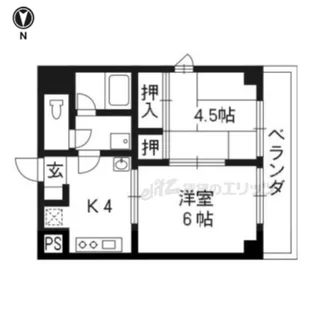 チコーベルメゾン桂【401号室】の間取り