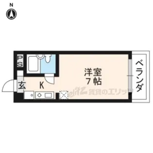 チコーベルメゾン桂【3階】の間取り