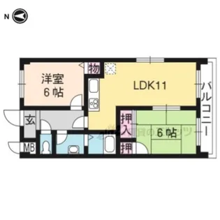 マーベラス【203号室】の間取り