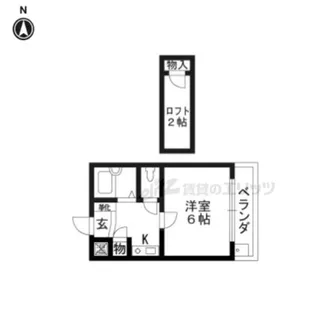 プレアール富野荘【306号室】の間取り