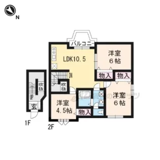 サニーヴィラ参番館【2階】の間取り