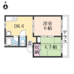 GREEN CORPO【101号室】の間取り