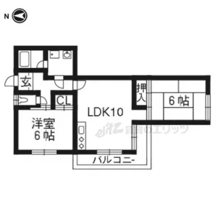 リンデンバウム【303号室】の間取り
